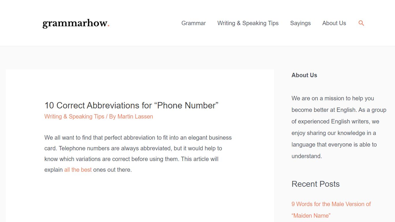10 Correct Abbreviations for "Phone Number" - Grammarhow